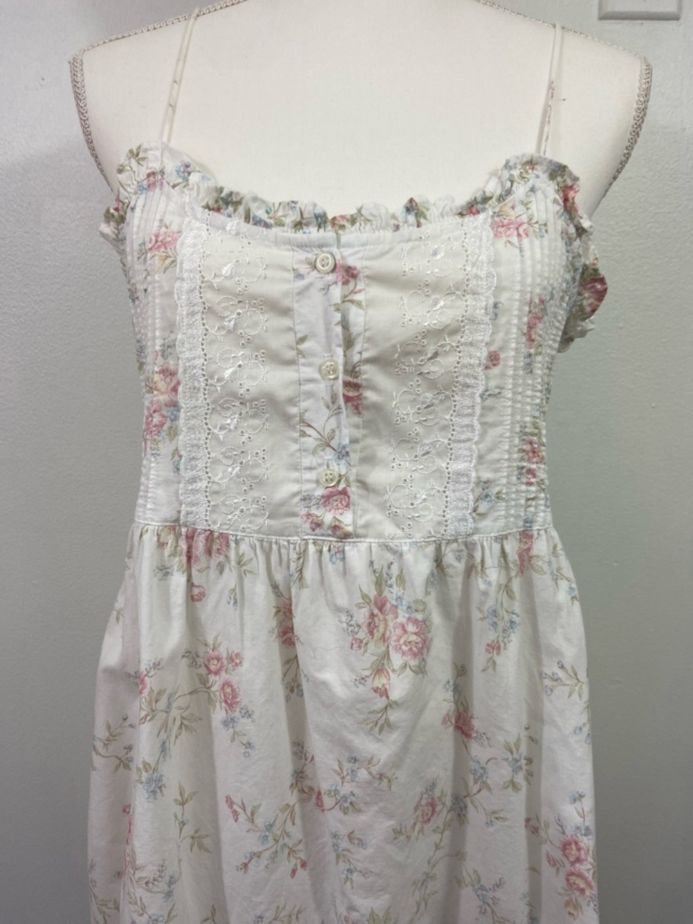 Victoria’s Secret Vintage Dress Floral Small Coquette Feminine Fairy Y2K Slip - Picture 2 of 10
